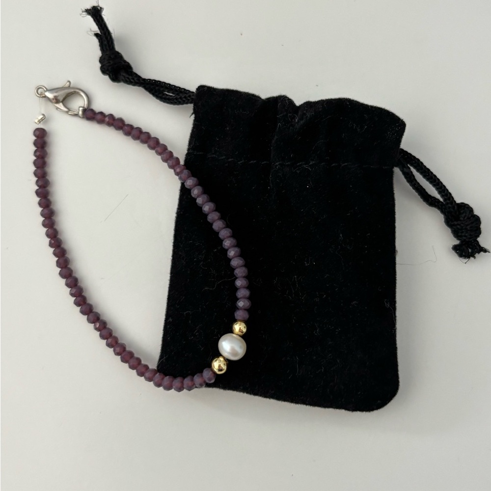 Purple Pearl bracelet
